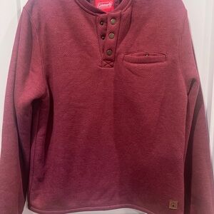 Coleman Burgundy Henley Shirt
